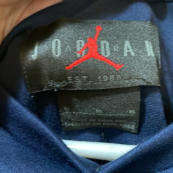 Men’s New Nike Jordan Michigan Wolverines On Field 1/4 Zip Pullover Navy CQ5698 - Picture 6 of 9